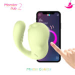 Monster Pub 2x - Vibrador Feminino com Controle por APP Sem Limites de Distância