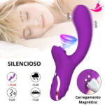 Gozzy Vibrador Sugador 2 em 1- 20 Níveis