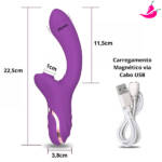 Gozzy Vibrador Sugador 2 em 1- 20 Níveis