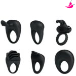 Anel Peniano com Vibrador Diversos Estímulos - Pretty Love