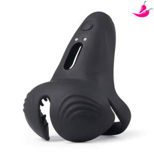 Anel Peniano Preto com Vibrador