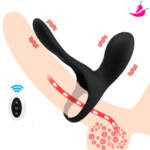 Anel Peniano Vibratório em Silicone Macio com Controle - RingVib