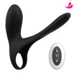 Anel Peniano Vibratório em Silicone Macio com Controle - RingVib