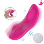 Calcinha Vibratória com Controle Remoto a Distância, Sugador e Vibrador de Clitóris - Rose