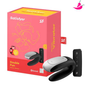 Satisfyer Double Fun - Vibrador de Casal com Controle Remoto e Controle via APP