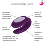 Satisfyer Double Fun - Vibrador de Casal com Controle Remoto e Controle via APP