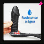 Estimulador de Próstata com Penetração em Vai Vem, Vibrações e Anel Peniano - FuThunder