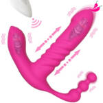 Lover 3 em 1 - Vibrador para Clitóris, Ponto G e Ânus com Controle Remoto a Distância