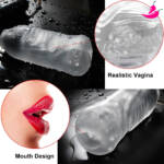 Masturbador Masculino Transparente - Sucção e Vibração