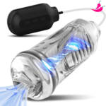 Masturbador Masculino Transparente - Sucção e Vibração