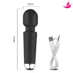 Mini Varinha Mágica com 20 Níveis de Vibrações Orgásticas - Mini Wand