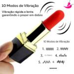 Mini Vibrador Bullet Batom Super Discreto