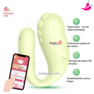 Monster Pub 2x - Vibrador Feminino com Controle por APP Sem Limites de Distância