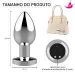 Plug Anal com Controle Remoto a Distância e 10 níveis de Vibrações
