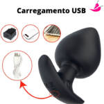 Plug Anal com Vibrador e Controle Remoto - PlugOn