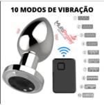 Plug Anal com Controle Remoto a Distância e 10 níveis de Vibrações