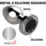 Plug Anal com Controle Remoto a Distância e 10 níveis de Vibrações