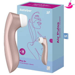Sugador Satisfyer PRO 2+ UP - Sugador e Estimulador de Clitóris com Ondas de Pressão à Prova D’Água