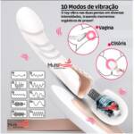Varinha Mágica e Dildo Vibratório com 10 Níveis de Velocidades - T Experience