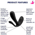 Satisfyer TopSecret+ - Vibrador de Ponto G, Clitóris e Ânus