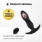 Vibrador Plug Anal com Estimulador de Próstata Vai Vem e Controle Remoto - USmile