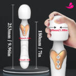 Varinha Mágica e Dildo Vibratório com 10 Níveis de Velocidades - T Experience