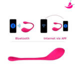 Vibrador Feminino de Ponto G e Clitóris com Controle a Remoto Bluetooth - Lola