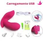 Vibrador de Calcinha; Massageador de Ponto G e Clitóris com Controle Remoto - Dance Spirit