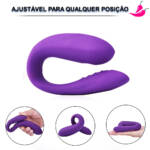 Vibrador de Casais com Estimulador de Ponto G; Sugador de Clitóris - Sex Time