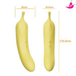 Vibrador de Ponto G com Sugador de Clitóris - Dibe Abby Banana