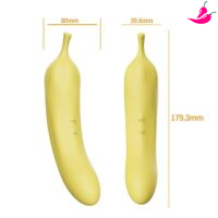 Vibrador de Ponto G com Sugador de Clitóris - Dibe Abby Banana