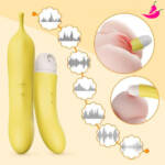 Vibrador de Ponto G com Sugador de Clitóris - Dibe Abby Banana