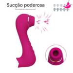 Vibrador Feminino 2 em 1 - Sugador de Clitóris e Simulador de Sexo Oral com Língua LinTap