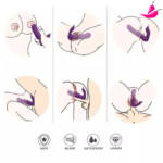 Vibrador Feminino Vestível com Dupla Estimulação Ponto G & Clitóris - Bubble