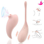 Vibrador; Sugador de Clitóris 2 em 1 - Ovo Olo