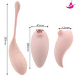 Vibrador; Sugador de Clitóris 2 em 1 - Ovo Olo