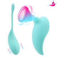 Vibrador; Sugador de Clitóris 2 em 1 - Ovo Olo