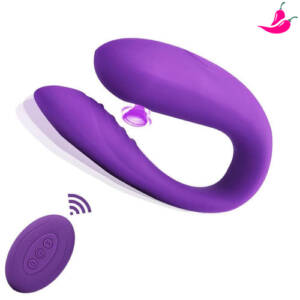 Vibrador de Casais com Estimulador de Ponto G; Sugador de Clitóris - Sex Time