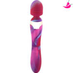 Vibrador Feminino Duplo Varinha Mágica e Consolo - MagicMic