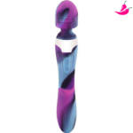 Vibrador Feminino Duplo Varinha Mágica e Consolo - MagicMic
