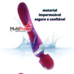 Vibrador Feminino Duplo Varinha Mágica e Consolo - MagicMic