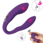 Vibrador para Casais em Formato U com Controle Remoto Couples