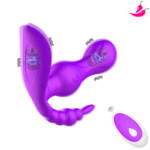 Vibrador Interno com Estimulador de Clitóris e Anus c/ Controle Remoto - RocketUp