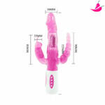 Vibrador Rotativo Rabbit- Triplo Prazer - 3 em 1- Pretty Bunny