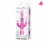 Vibrador Rotativo Rabbit- Triplo Prazer - 3 em 1- Pretty Bunny