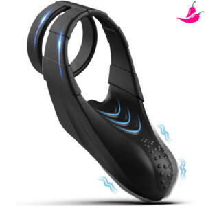 Anel de Pênis Duplo - 10 Modos de Vibração