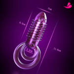 Anel Peniano com Textura Para o Clitóris e Pênis