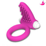 Anel Peniano Com Vibrador Retardante de Ejaculação