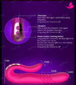 Vibrador Feminino Estimulador De Clitóris E Consolo Telescópico