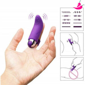 Vibrador de Dedo 10 Velocidades Estimulador de Ponto G